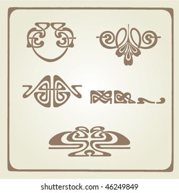 vintage design element
