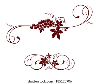 Vintage design element -- grape
