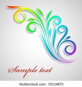 Vintage design element. Place for text.