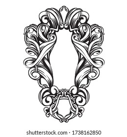 vintage design element print tattoo vector illustration