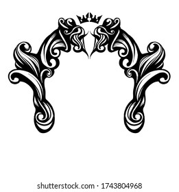 vintage design element print tattoo vector illustration