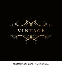 Vintage design elements - banners, frames and ribbons, chalkboard style vector