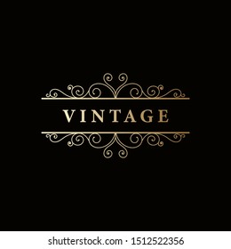 Vintage design elements - banners, frames and ribbons, chalkboard style vector