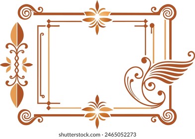 Klassische Design-Elemente Ecken und Ränder Vektorgrafik Illustration