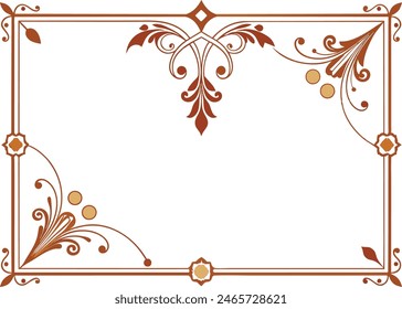 Ilustración De Elementos de diseño De Antiguas Esquinas Y Bordes Imagen De Arte vectorial (9)