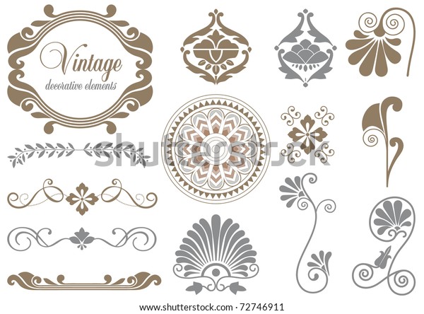 Vintage design elements\
for decoration