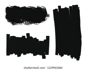 Vintage design elements.Vector brush stroke backgrounds.