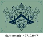 Vintage design with frame. Vector resources. 