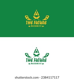  Vintage design the future is bright typography for print t shirt.