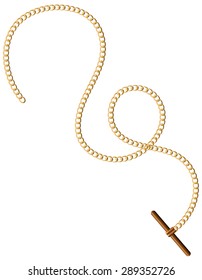 Vintage design of golden chain