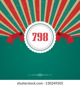 Vintage design label