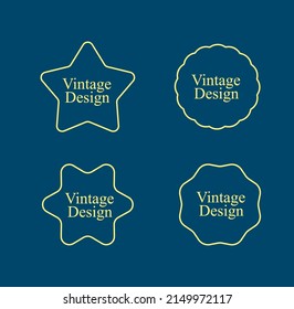 vintage design label for premium product