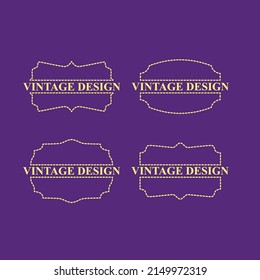 vintage design label for premium product