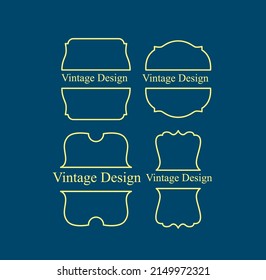 vintage design label for premium product