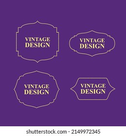vintage design label for premium product