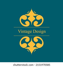 vintage design label for premium product