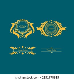 vintage design label for premium product