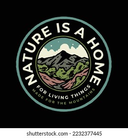 vintage design outdoor camp mountain adventure