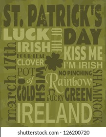 Vintage design for St. Patrick's Day.