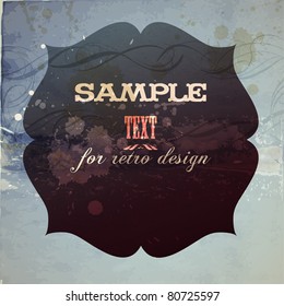 vintage design template