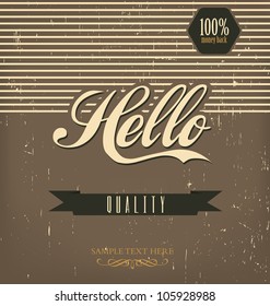 Vintage Design Template - Brown