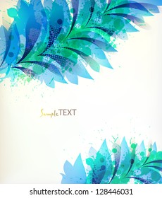  vintage Design template with floral design elements