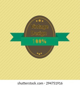 Vintage design template with label