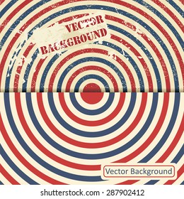 Vintage design template with stripes. Vector illustration