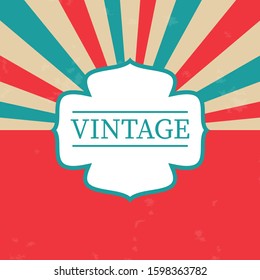 Vintage Design Template. vintage vector frame with place for your text.