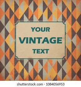 Vintage Design Template. Vector illustration 