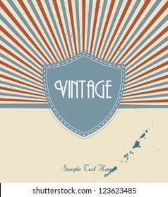 Vintage Design Template. Vector Illustration.