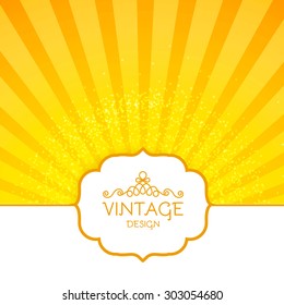 Vintage design template. Vector illustration