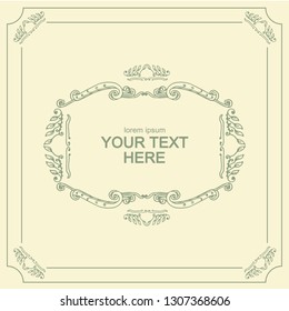 Vintage design template for wedding and birthday invitations, posters, brochures, covers. vector illustration