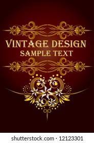 Vintage design. Vector.