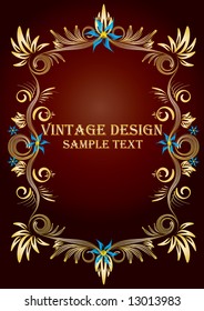 Vintage design. Vector.