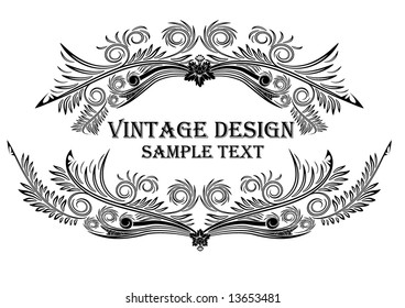 Vintage design. Vector.