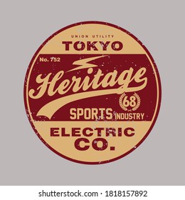 vintage design vector typography varsity for print t shirt men  