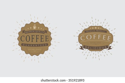 Vintage designer badges and labels