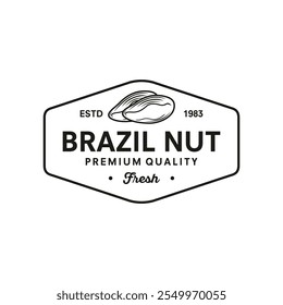 vintage Designs of Nut logo template vector