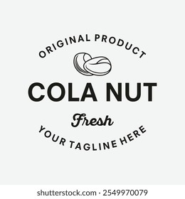 Diseños vintage de Vector de Plantilla de logotipo de nuez