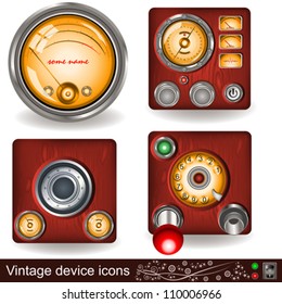 vintage device icons