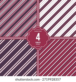 Vintage padrão de tarja diagonal no velho moinho vinho gummy vermelho branco papel digital