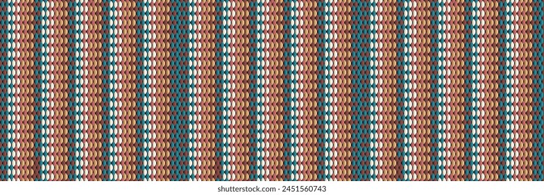 Vintage Diamond Chevron Pattern in Earthy Tones