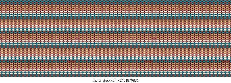 Vintage Diamond Chevron Pattern in Earthy Tones