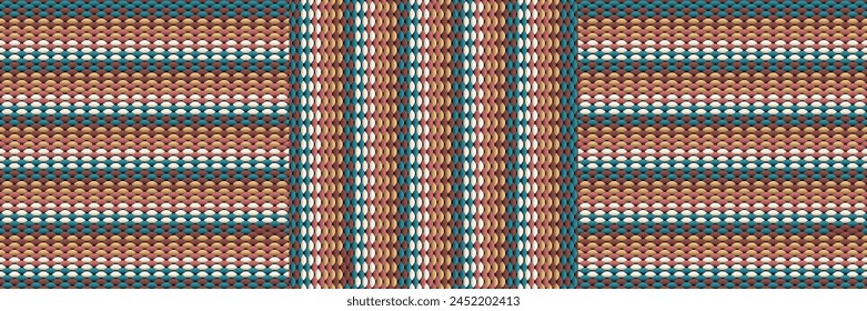 Vintage Diamond Chevron Pattern in Earthy Tones