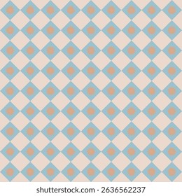 Vintage Diamond Tile Pattern with Floral Motif