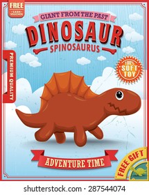 Vintage dinosaur poster design