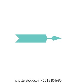 Vintage direction arrow. Retro navigation icon, old simple cursor banner, retro target and navigation pictogram. Vector isolated icon of signboard pointer information illustration on white background