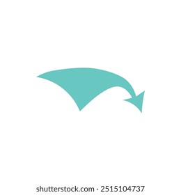 Vintage direction arrow. Retro navigation icon, old simple cursor banner, retro target and navigation pictogram. Vector isolated icon of signboard pointer information illustration on white background