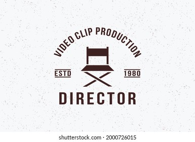 vintage director film logo design inspiration.